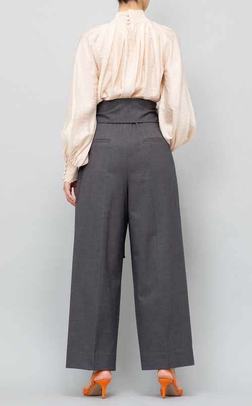 ハイウエストカーブパンツ