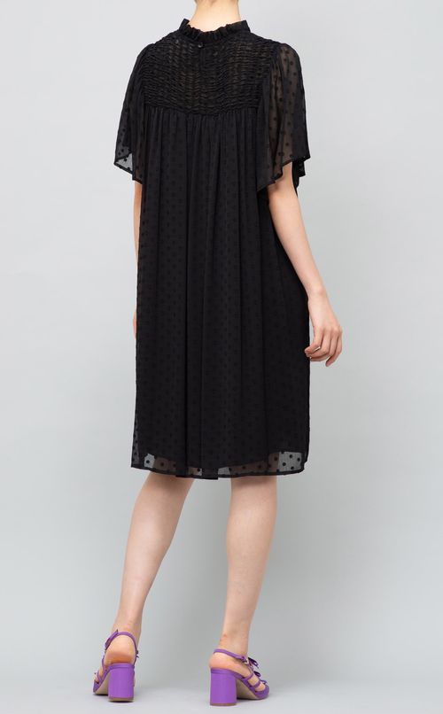 ドットジョーゼットミニワンピース