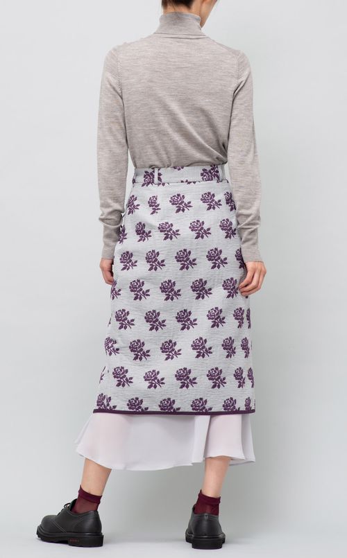 ローズジャガードスカート