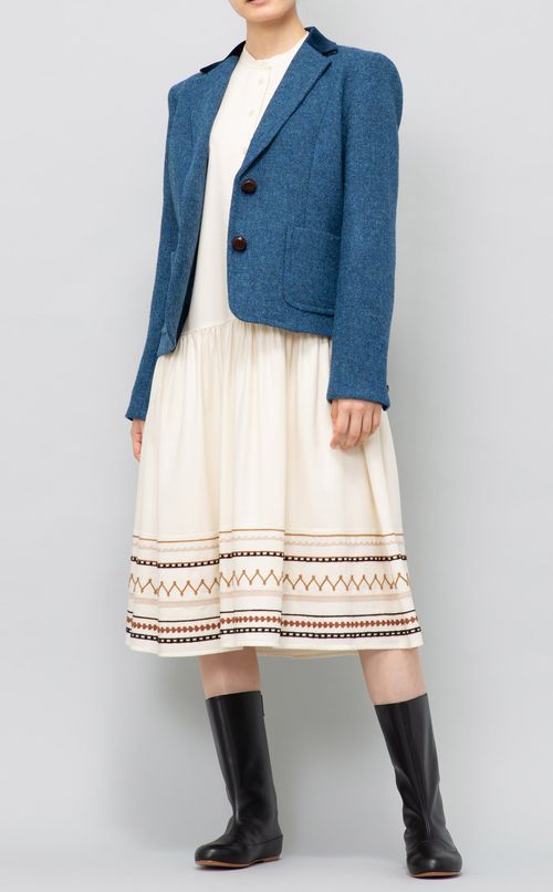 刺繍プルオーバーワンピース