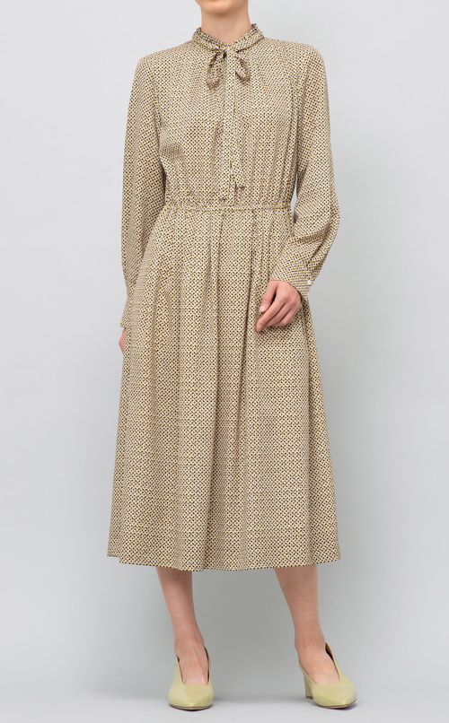 ジオメトリックプリントワンピース