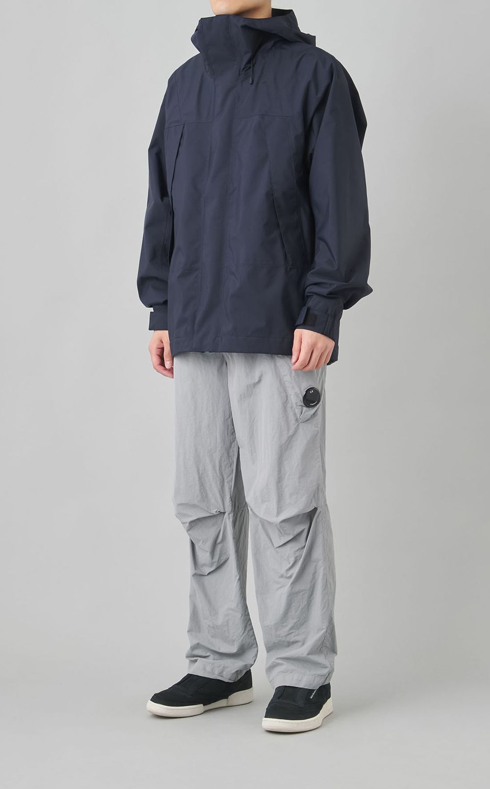 ナイロン1タックパンツ