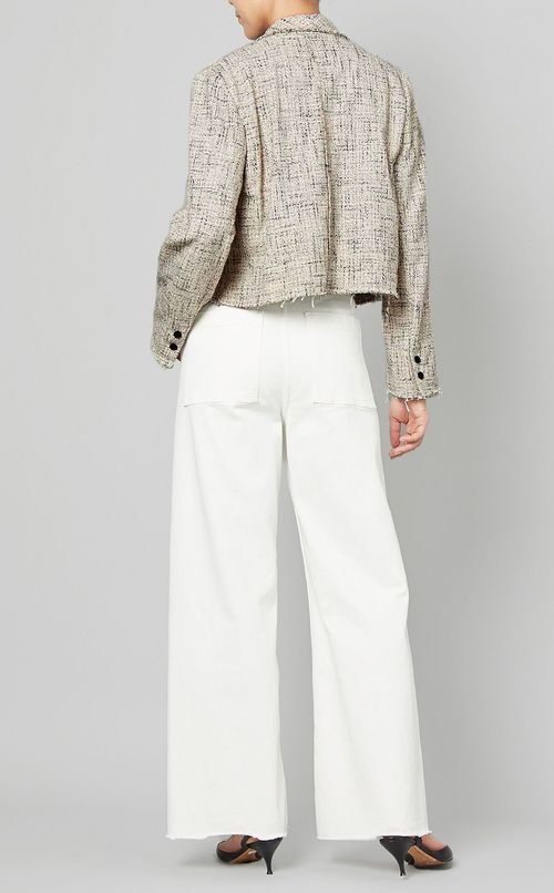 コットンツイードクロップドジャケット