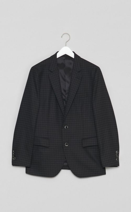 マイクロチェックウールジャケット