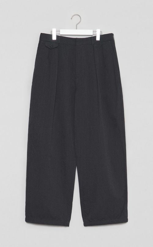 ウールギャバジン2タックパンツ