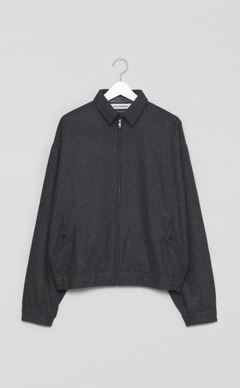 ウールミックスツイルジップブルゾン