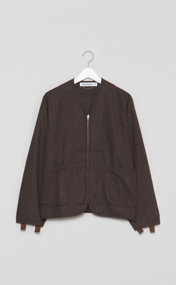 ウールミックスツイルライニングシャツ