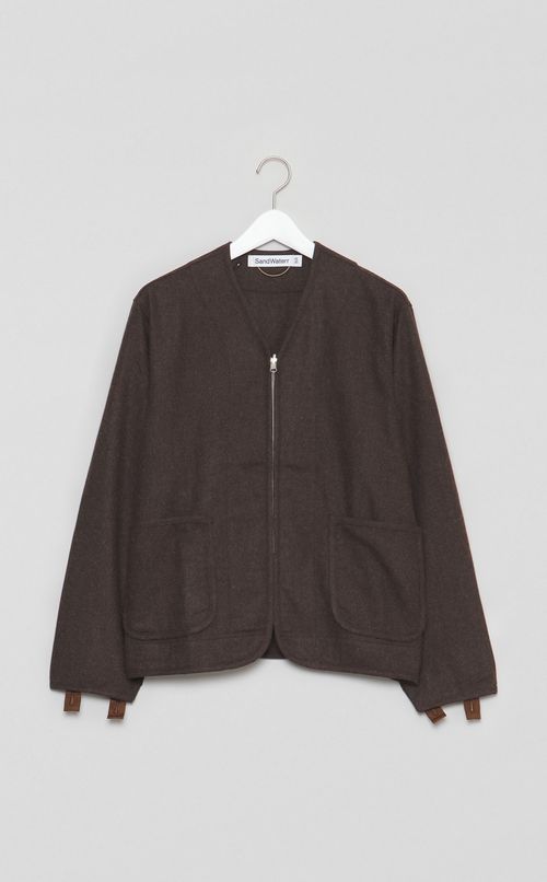 ウールミックスツイルライニングシャツ