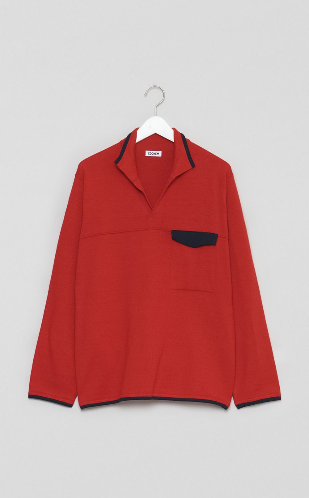 ウールコットンニットプルオーバー