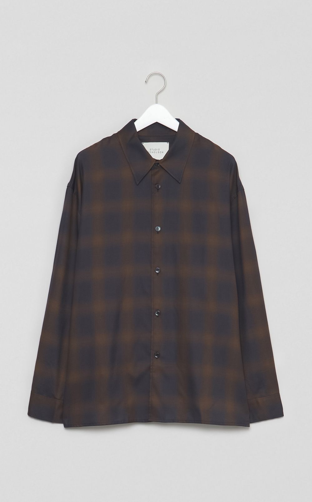 チェックオーバーサイズドシャツ