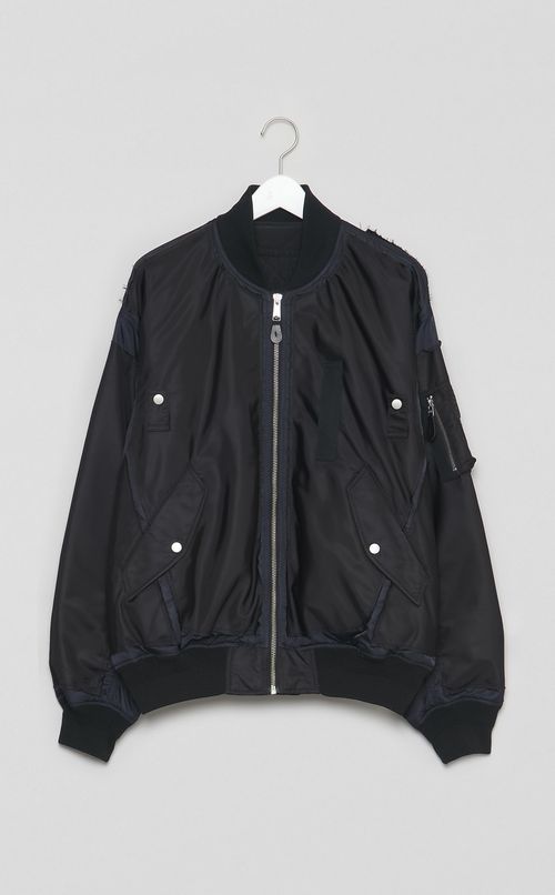 リバーシブルボンバージャケット