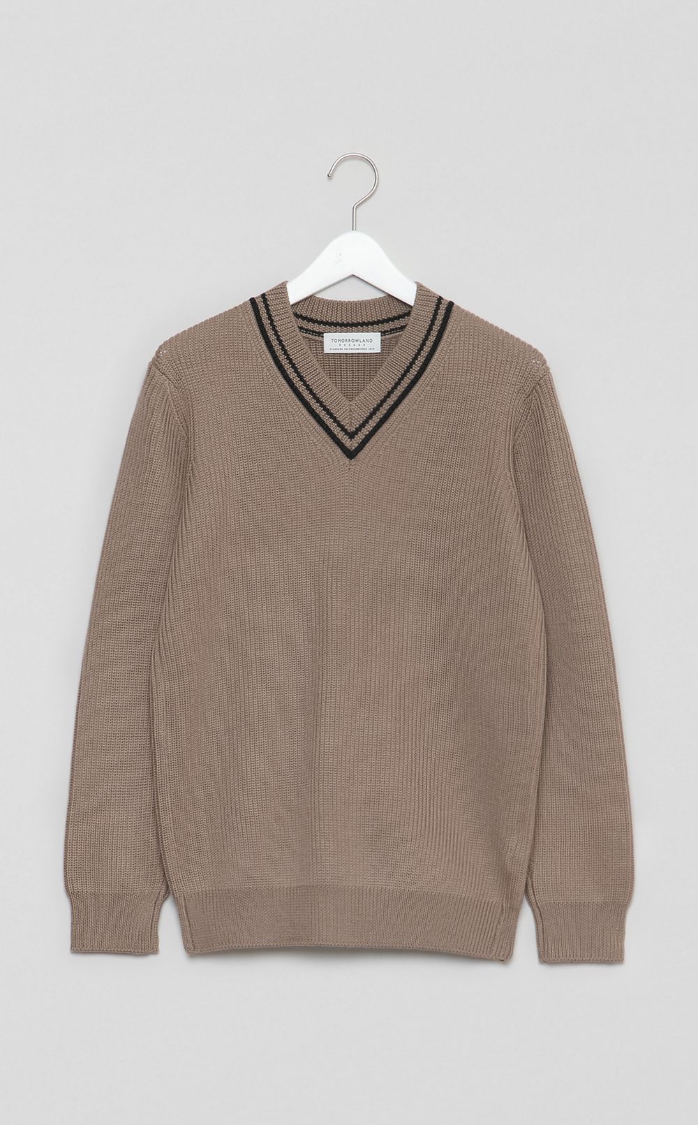 Vネックチルデンニット