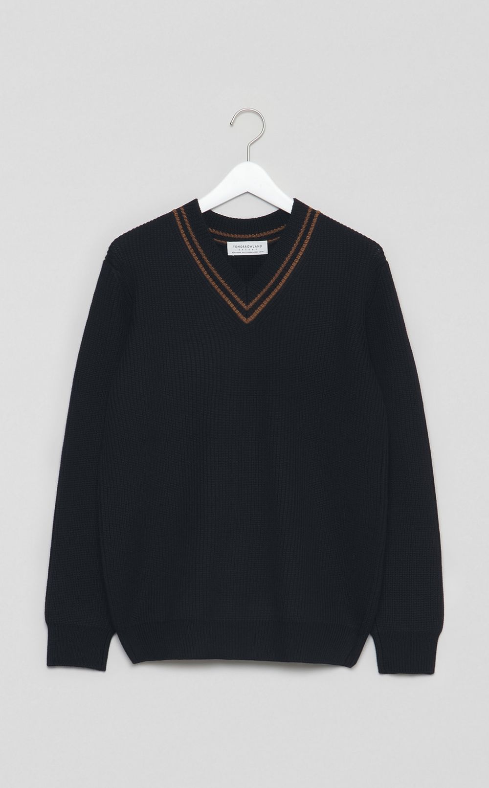 Vネックチルデンニット