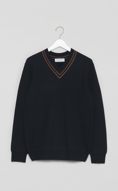 Vネックチルデンニット