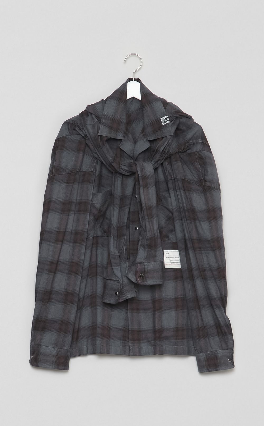 ショールレイヤードシャツ