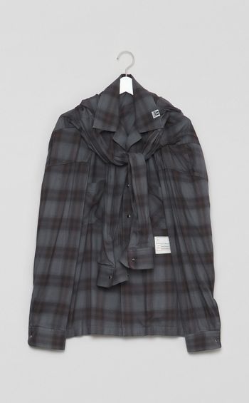 ショールレイヤードシャツ