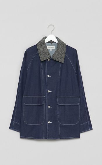 デタッチャブルカラーデニムブルゾン