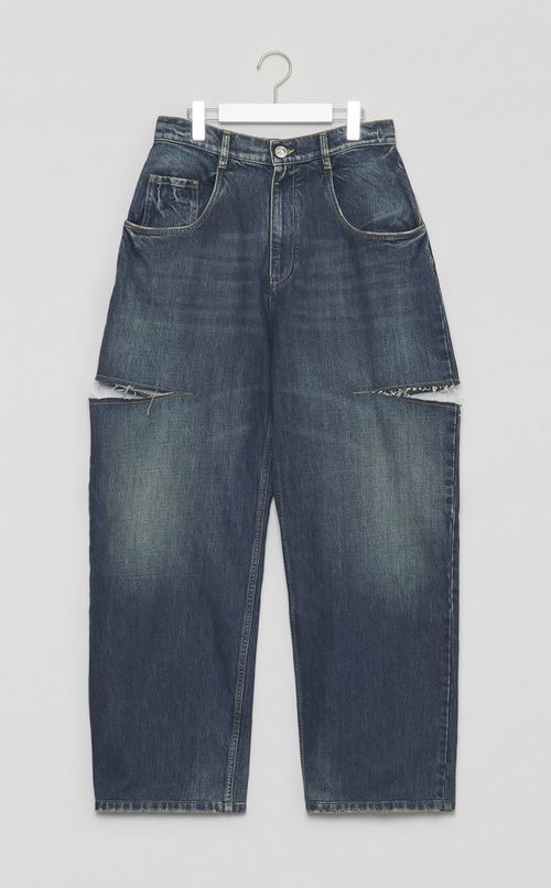 サイドスリット5ポケットデニムパンツ