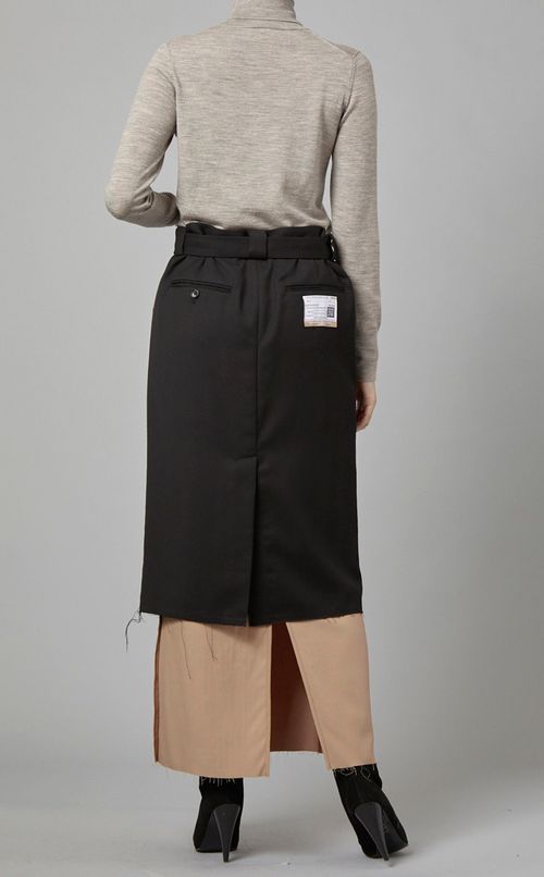 2wayバイカラースカート