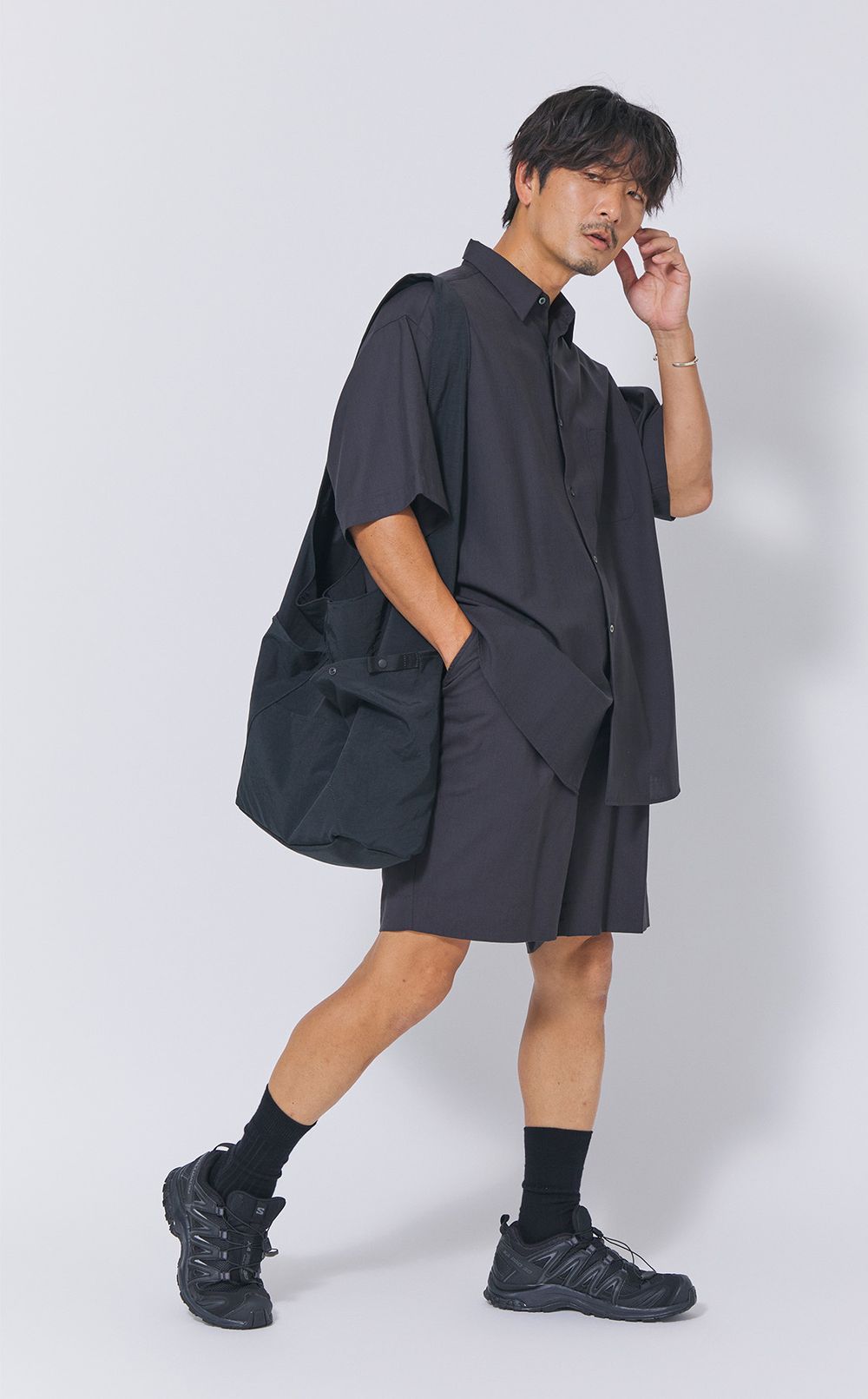 サマーウールシングルシャツ