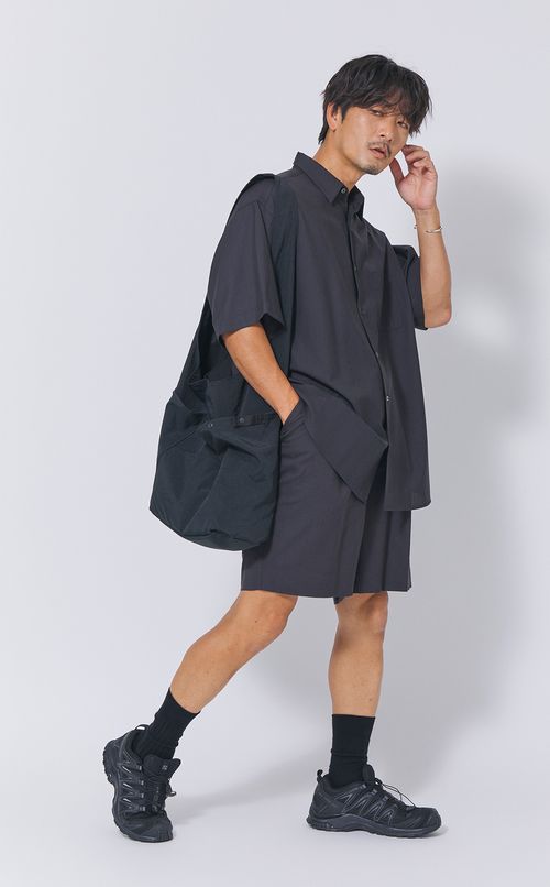 サマーウールシングルシャツ