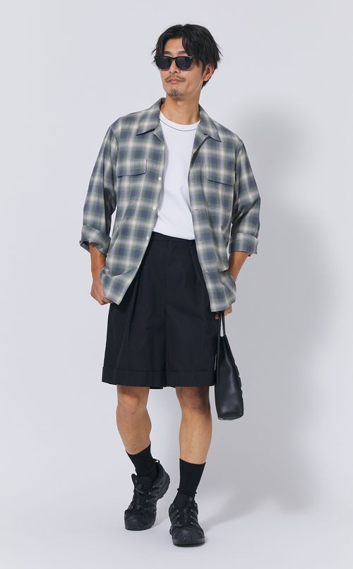 ジャージクルーネックチェーンティー