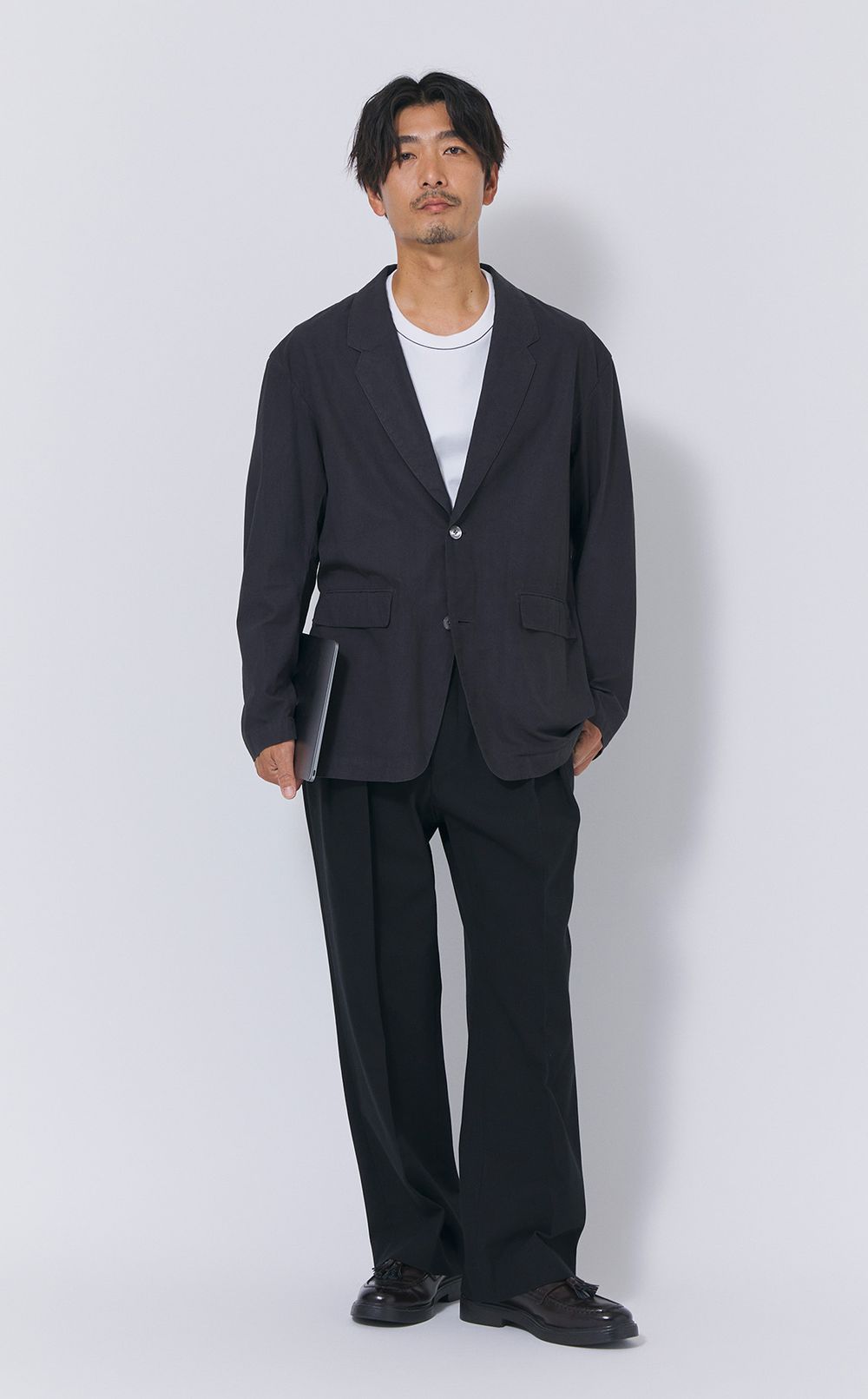 カツラギ2タックワイドパンツ