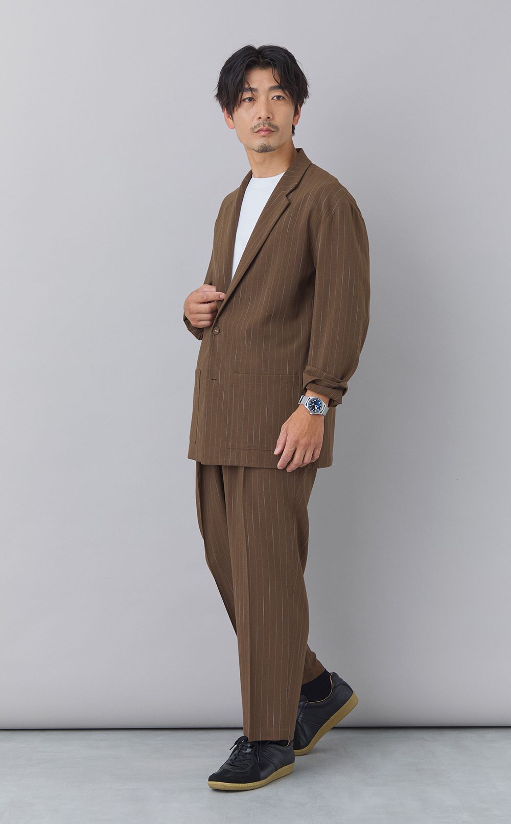 グラデーションストライプパンツ