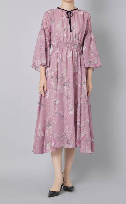 ペイントフラワーワンピース