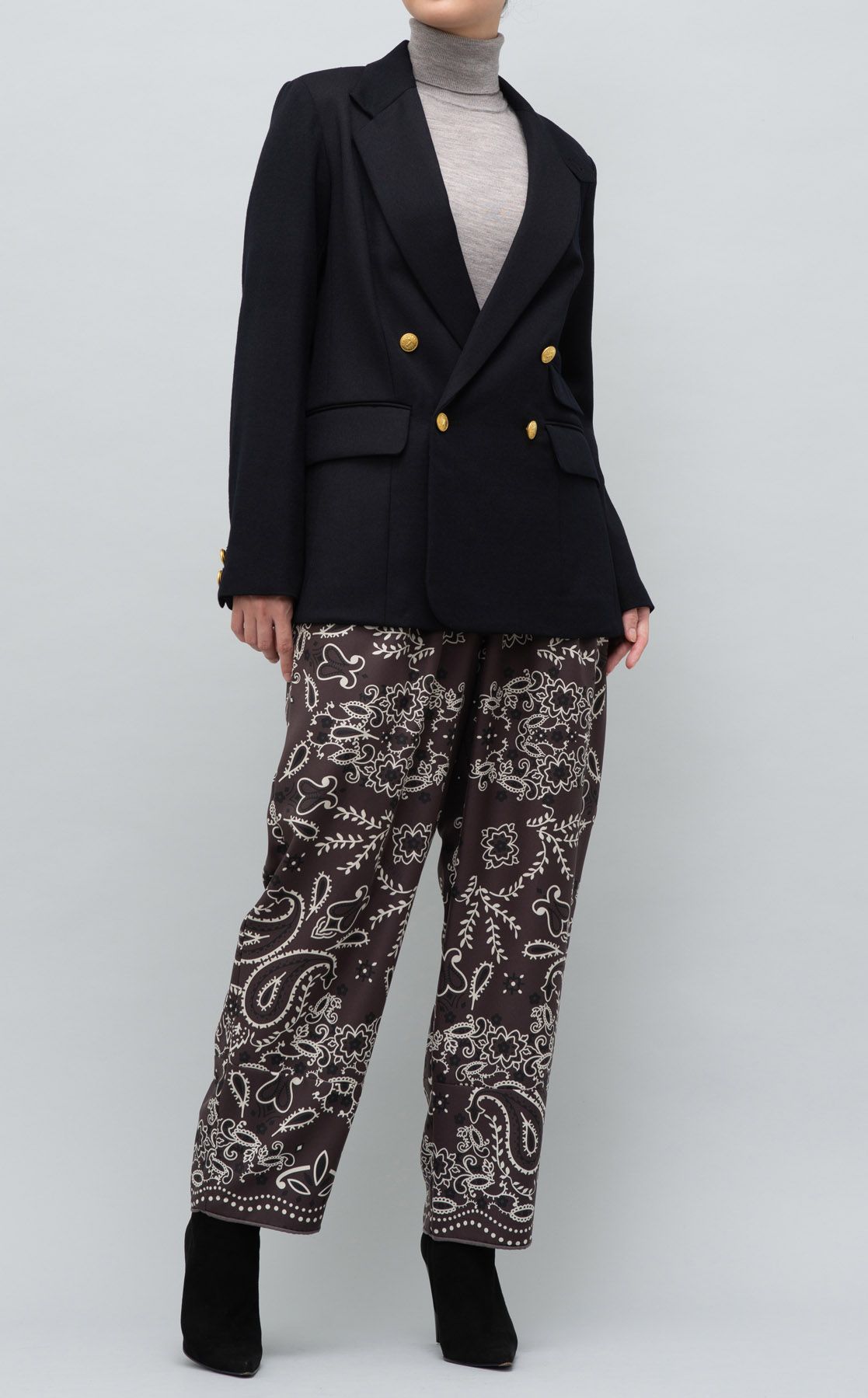 manipuri｜ペイズリープリントイージーパンツ