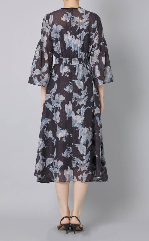 ペイントフラワーワンピース