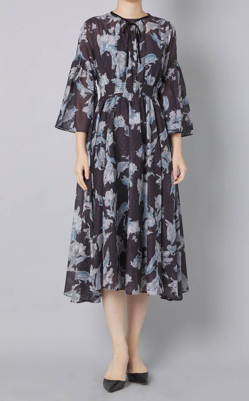 ペイントフラワーワンピース