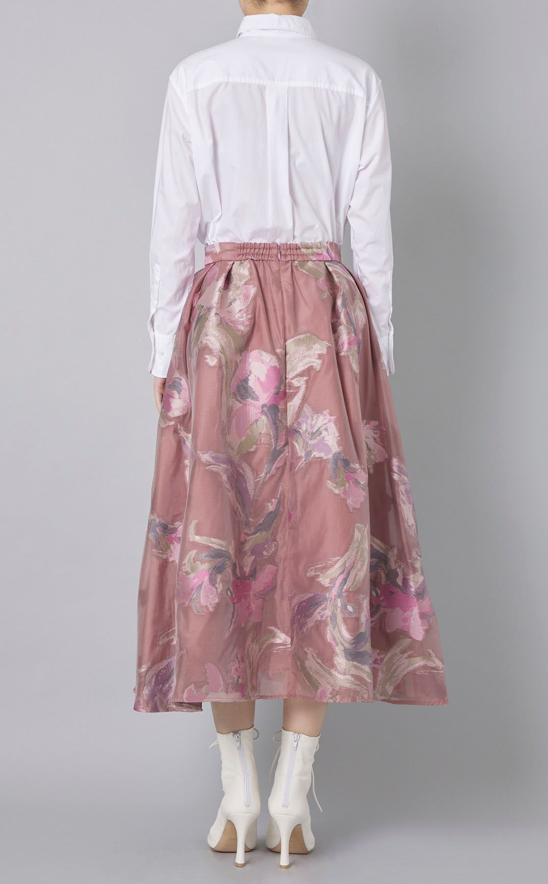 CELFORD｜ペイントフラワージャガードスカート