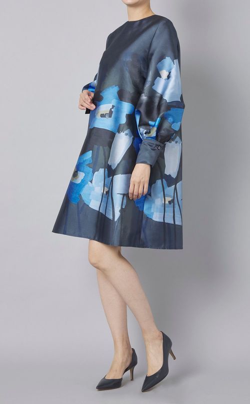 フラワープリントミニドレス