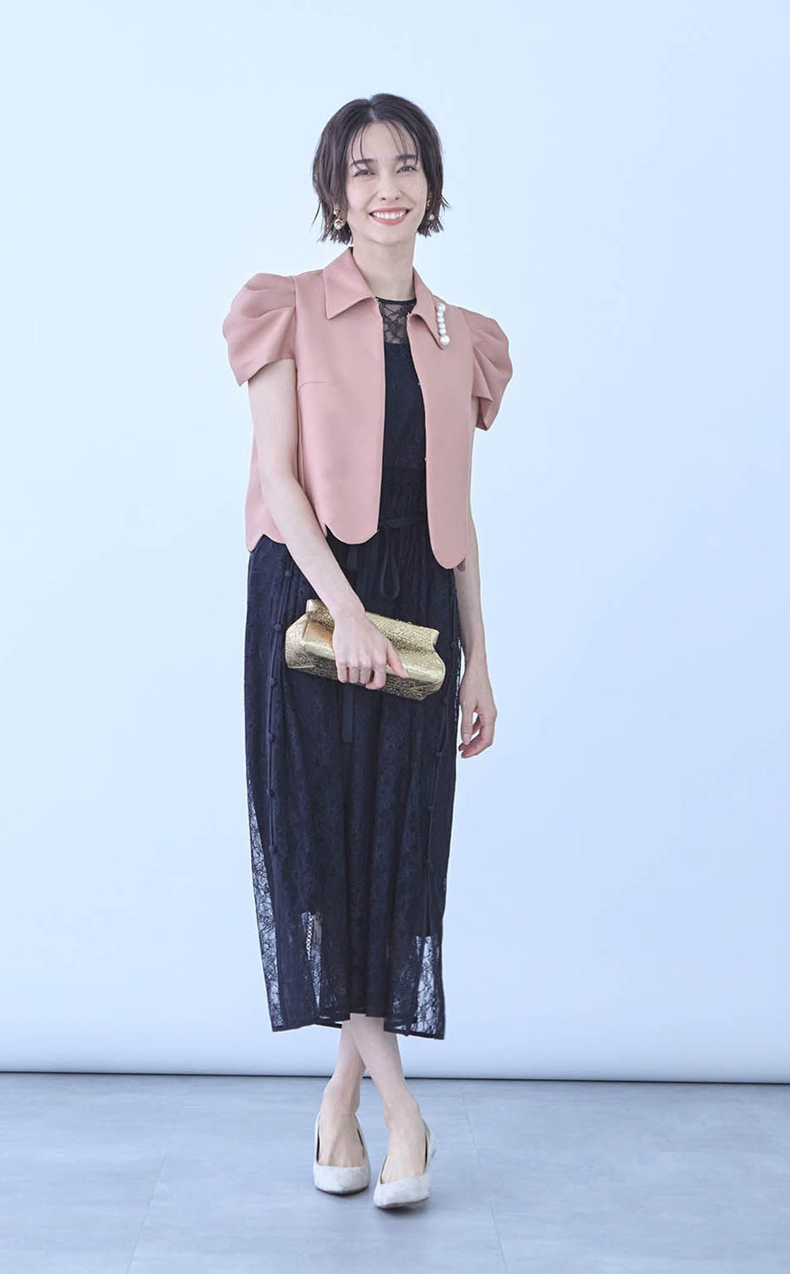 Arobe｜レースレイヤードワンピース