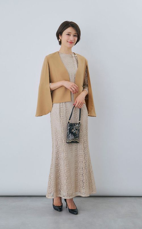 ラメクロシェワンピース