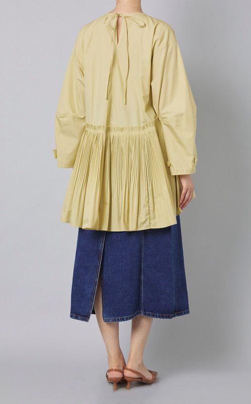 ワイドスリーブプリーツブラウス