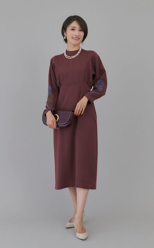 ボルドーチェーンバッグ