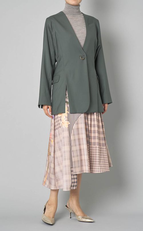 アシンメトリープリントスカート