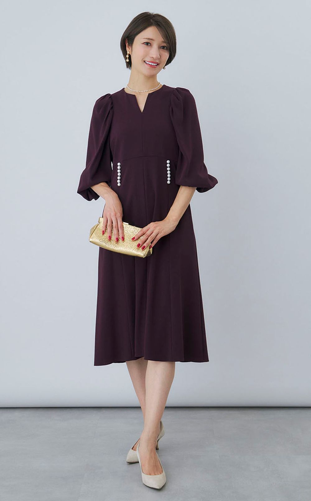 アコヤミニパールビーズネックレス