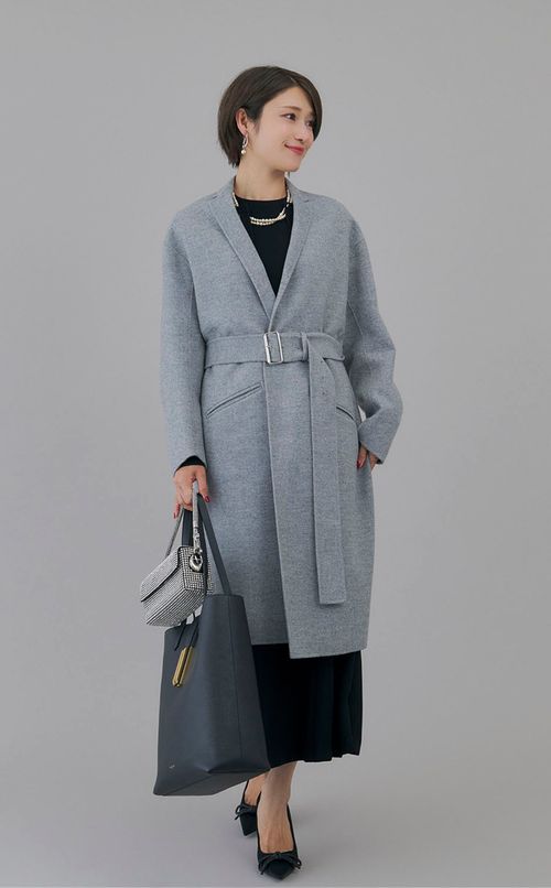 ウールカシミヤダブルフェイスコート