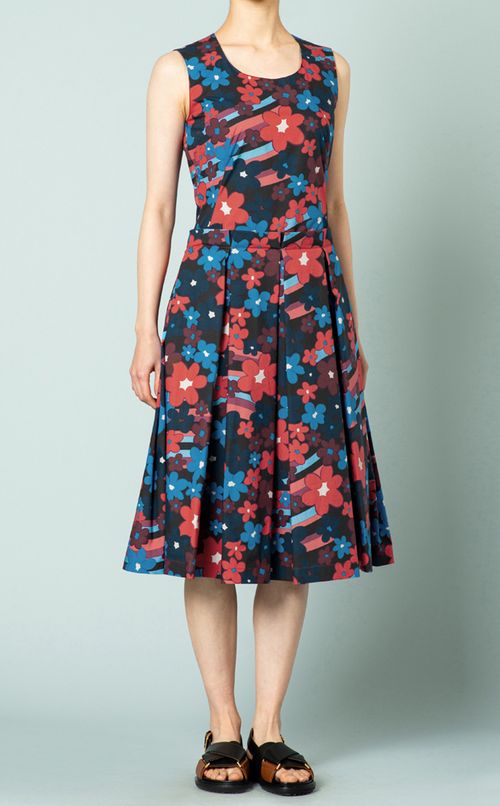 フラワープリントワンピース