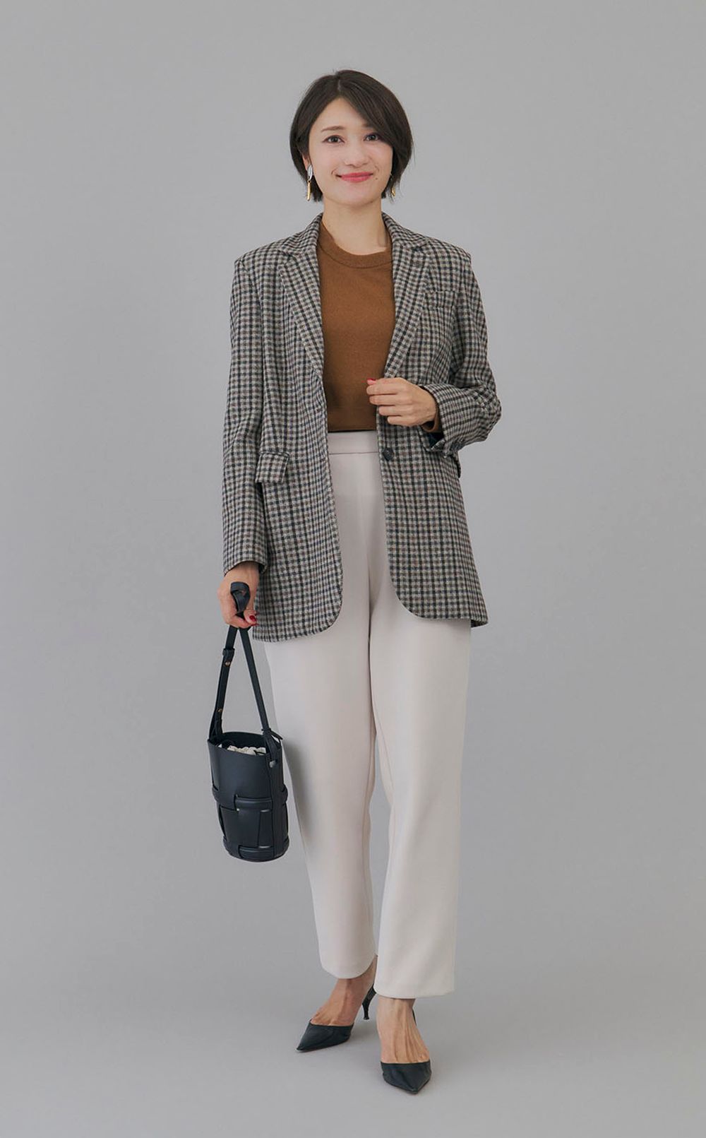 ダブルモチーフイヤリング