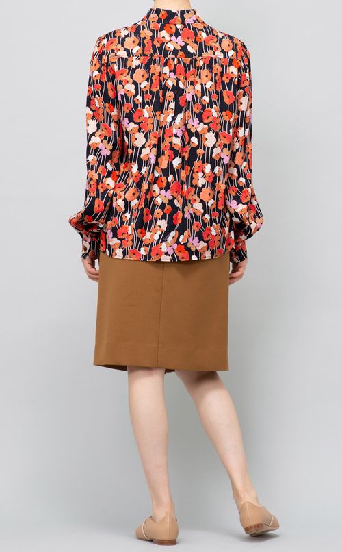 フラワープリントブラウス