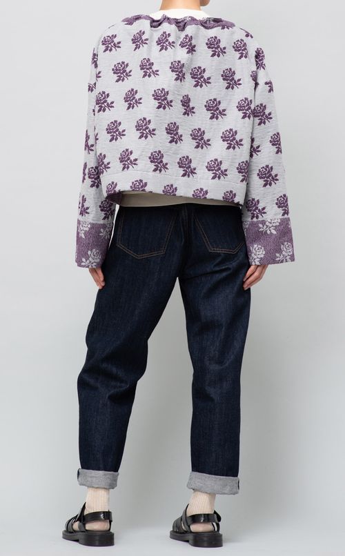 ローズジャガードブルゾン