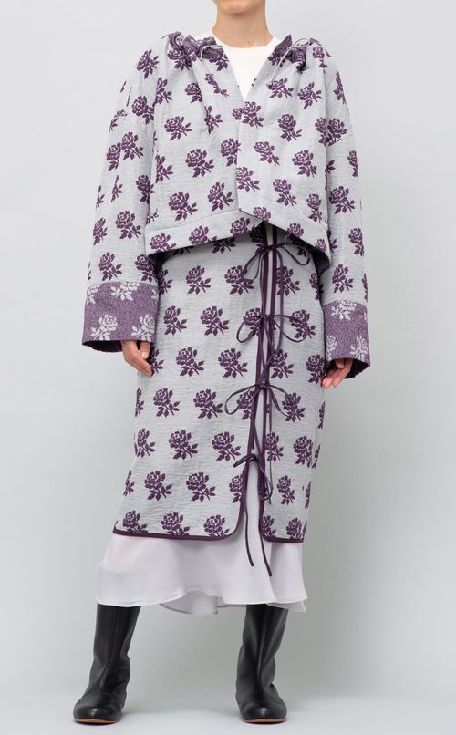 ローズジャガードブルゾン