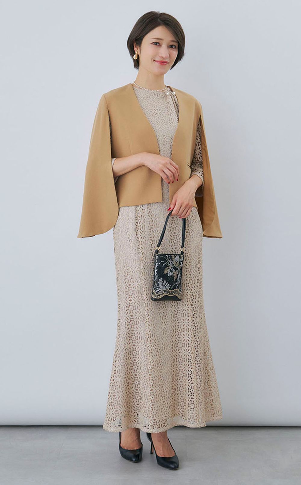 パールスティックイヤリング