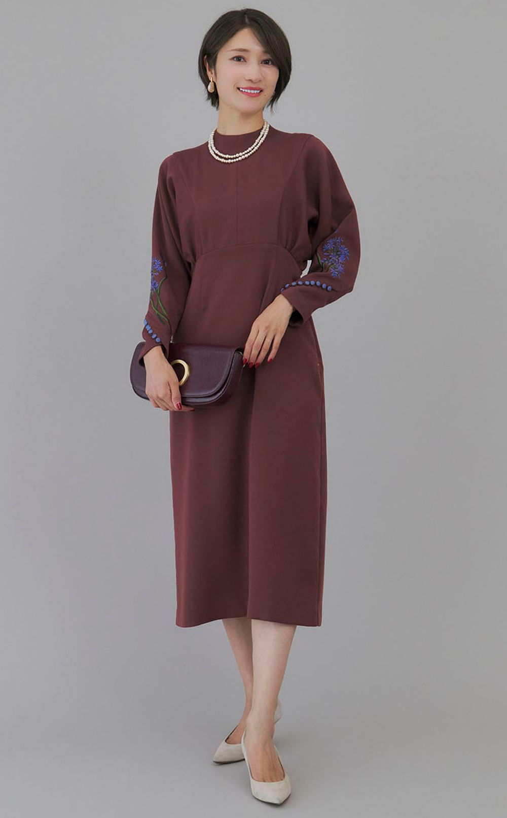 パールスティックイヤリング