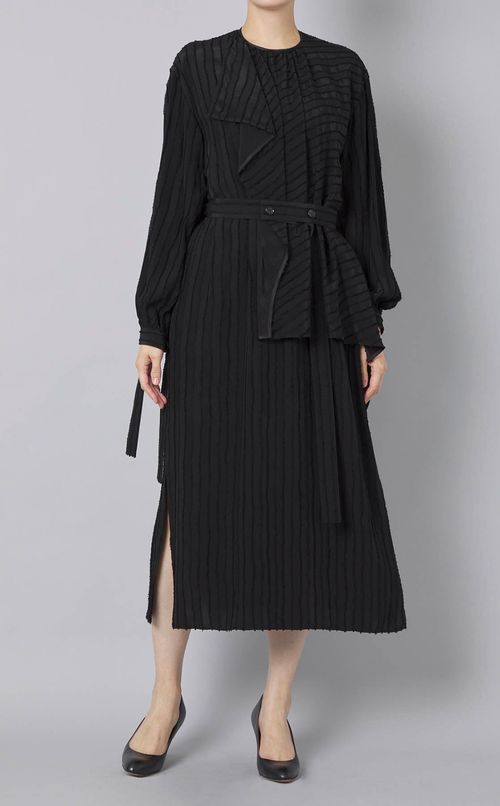 ジャガードストライプワンピース