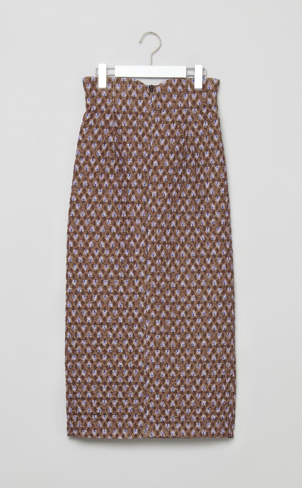 フラワープリントジャガードスカート